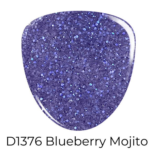 Nail polish swatch / manicure of shade Revel Blueberry Mojito