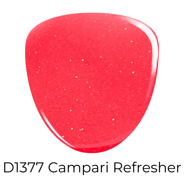 Nail polish swatch / manicure of shade Revel Campari Refresher