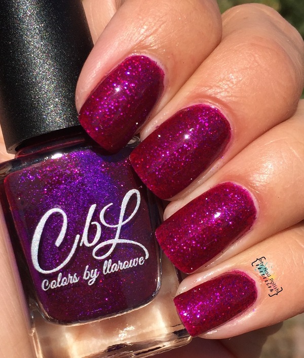 Nail polish swatch / manicure of shade Colors by Llarowe Life in the Fast Lane