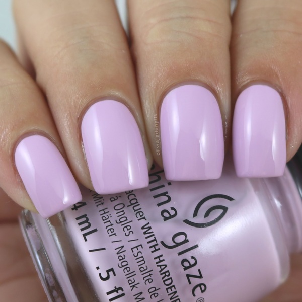 Nail polish swatch / manicure of shade China Glaze Are you orchid-ing me