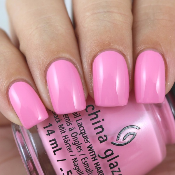 Nail polish swatch / manicure of shade China Glaze Belle of a Baller