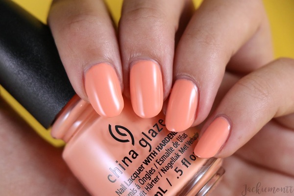 Nail polish swatch / manicure of shade China Glaze Pilates Please