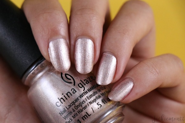 Nail polish swatch / manicure of shade China Glaze Girl on the Glo