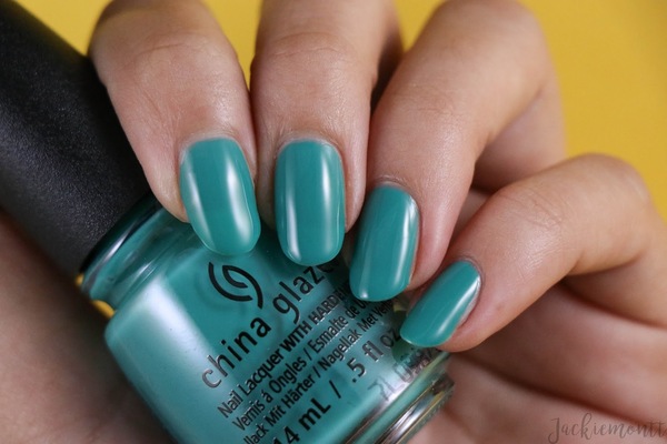 Nail polish swatch / manicure of shade China Glaze Activewear Don't Care