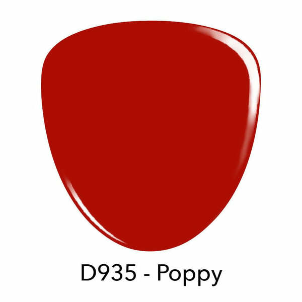 Nail polish swatch / manicure of shade Revel Poppy