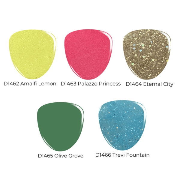 Nail polish swatch / manicure of shade Revel Amalfi Lemon