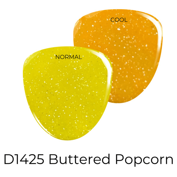 Nail polish swatch / manicure of shade Revel Buttered Popcorn
