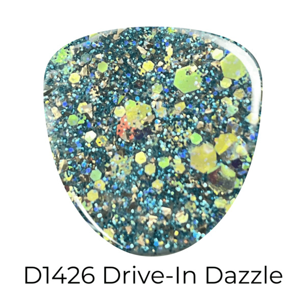 Nail polish swatch / manicure of shade Revel Drive-in Dazzle