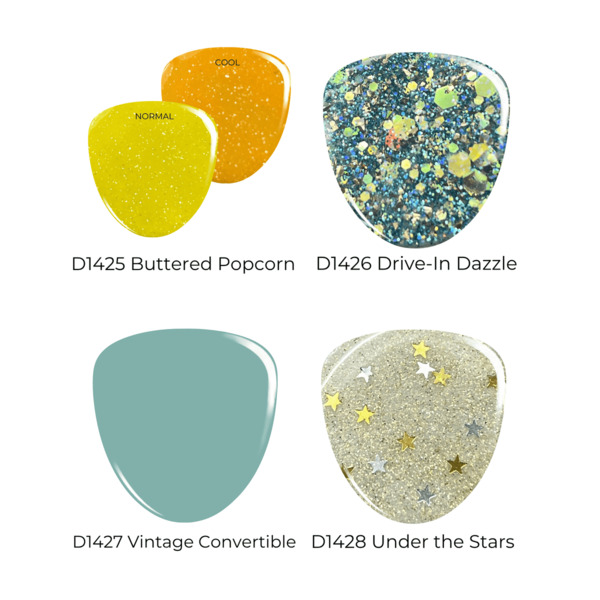 Nail polish swatch / manicure of shade Revel Drive-in Dazzle