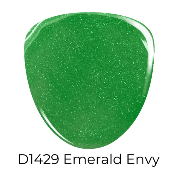 Nail polish swatch / manicure of shade Revel Emerald Envy