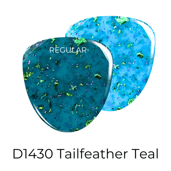 Nail polish swatch / manicure of shade Revel Tailfeather Teal