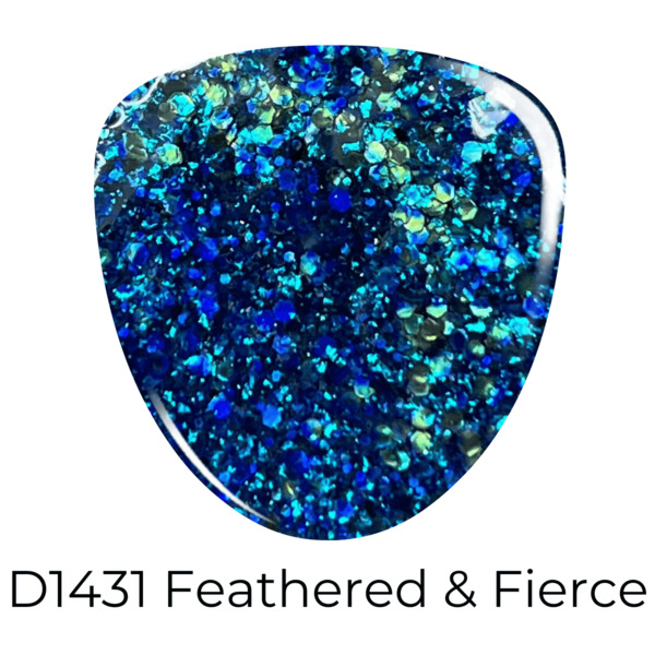 Nail polish swatch / manicure of shade Revel Feathered and Fierce