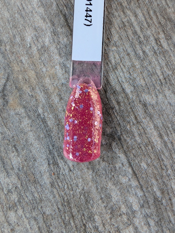 Nail polish swatch / manicure of shade Revel Pink Pineapple