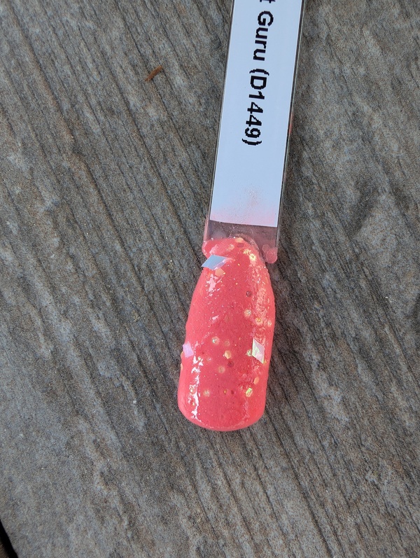 Nail polish swatch / manicure of shade Revel Grapefruit Guru
