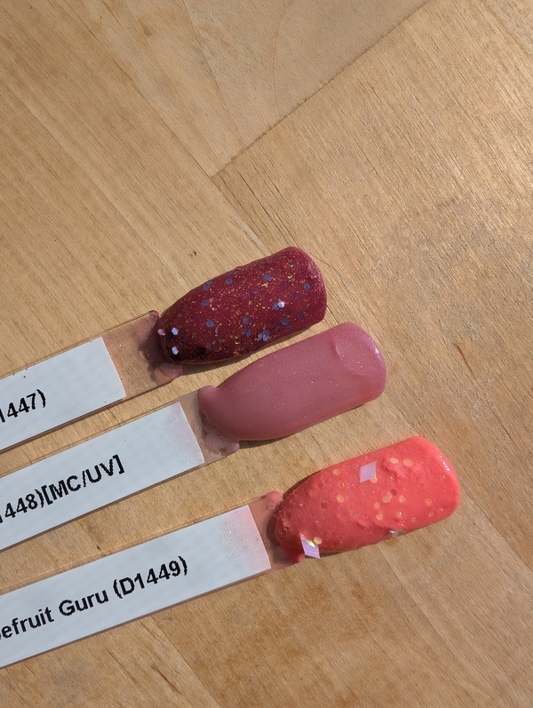 Nail polish swatch / manicure of shade Revel Grapefruit Guru