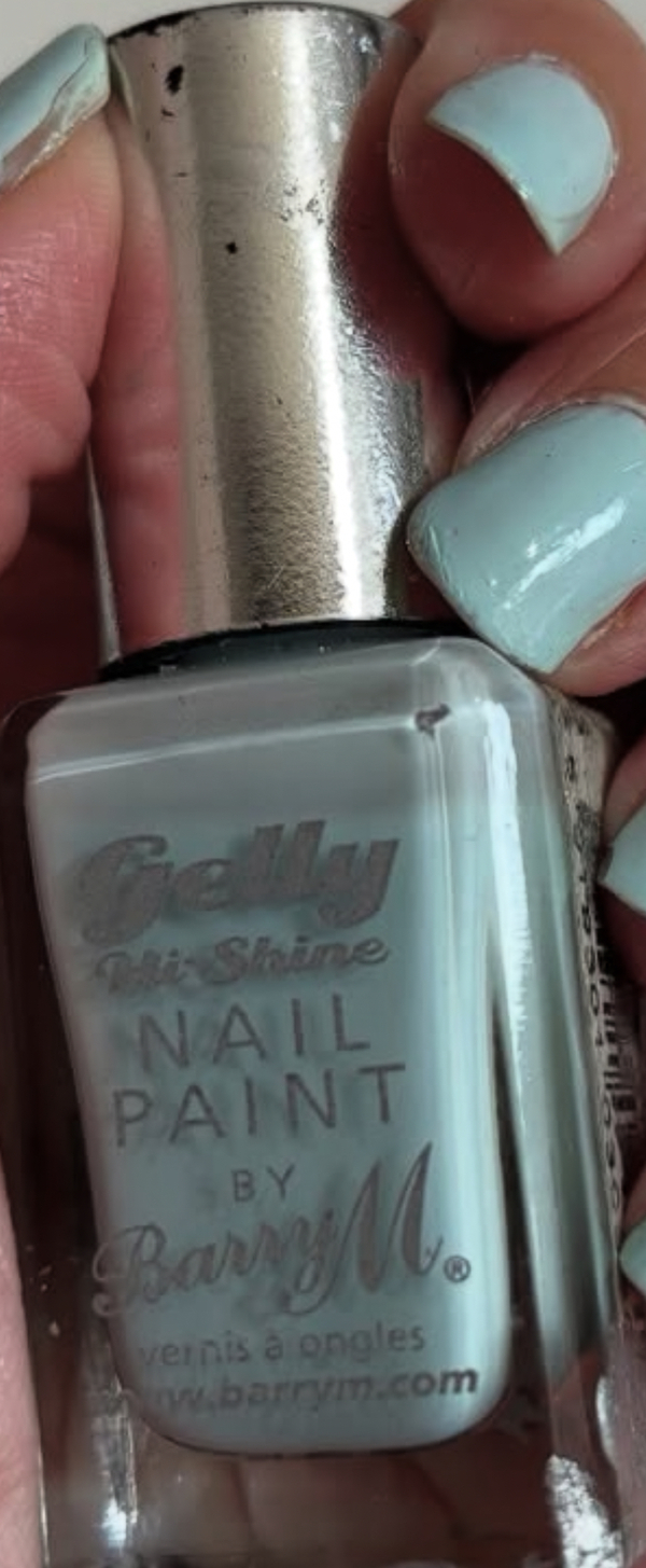 Nail polish swatch / manicure of shade Barry M Huckleberry