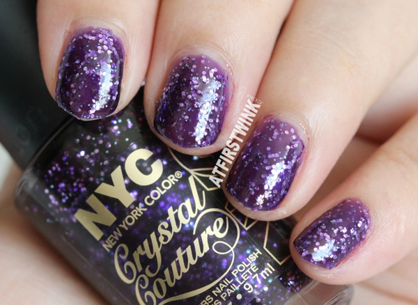 Nail polish swatch / manicure of shade NYC NY Princess