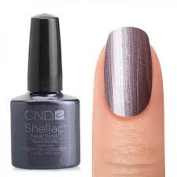 Nail polish swatch / manicure of shade Cnd Vinylux Vexed Violette