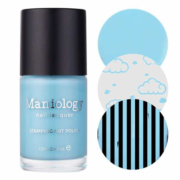 Nail polish swatch / manicure of shade Maniology Blue Ribbon