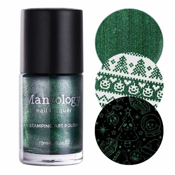 Nail polish swatch / manicure of shade Maniology Holly Hell