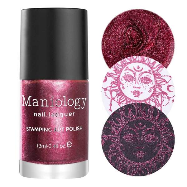 Nail polish swatch / manicure of shade Maniology Ruby Slipper