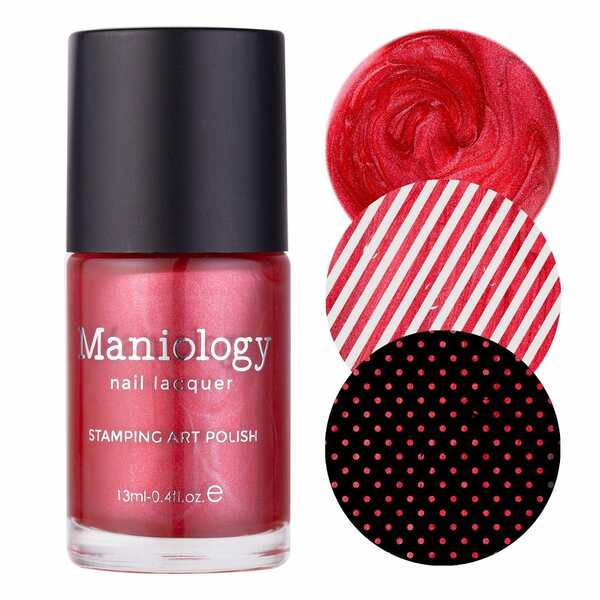Nail polish swatch / manicure of shade Maniology Candy Apple
