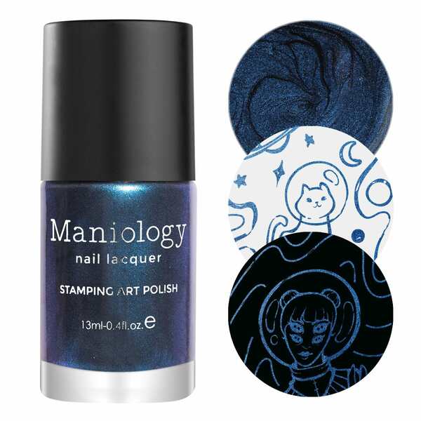 Nail polish swatch / manicure of shade Maniology Cosmos