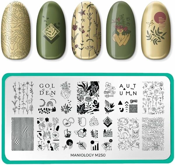 Nail polish swatch / manicure of shade Maniology Golden Autumn (m250)