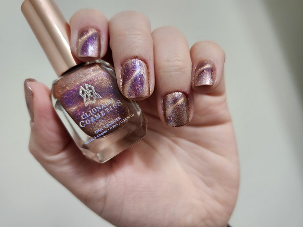 Nail polish swatch / manicure of shade Clionadh Cosmetics ...And Fire