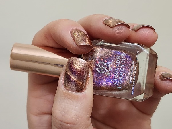 Nail polish swatch / manicure of shade Clionadh Cosmetics ...And Fire