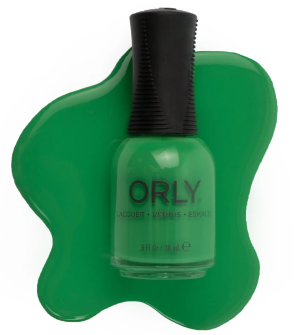 Nail polish swatch / manicure of shade Orly Touch Grass