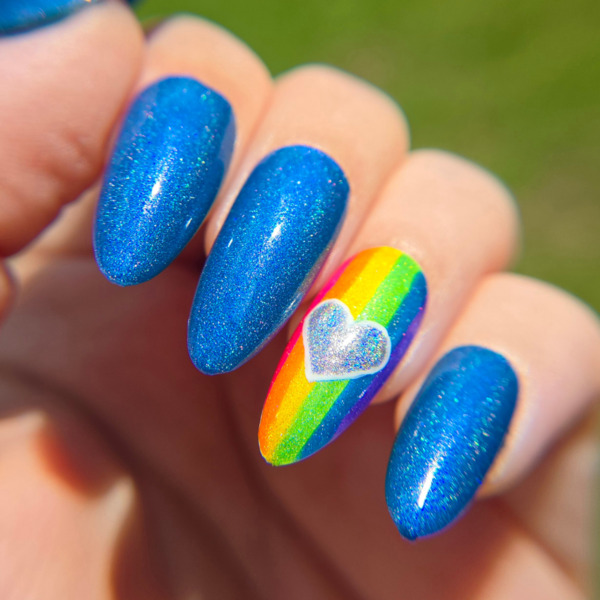 Nail polish swatch / manicure of shade Tyler's Trinkets Break the Binary