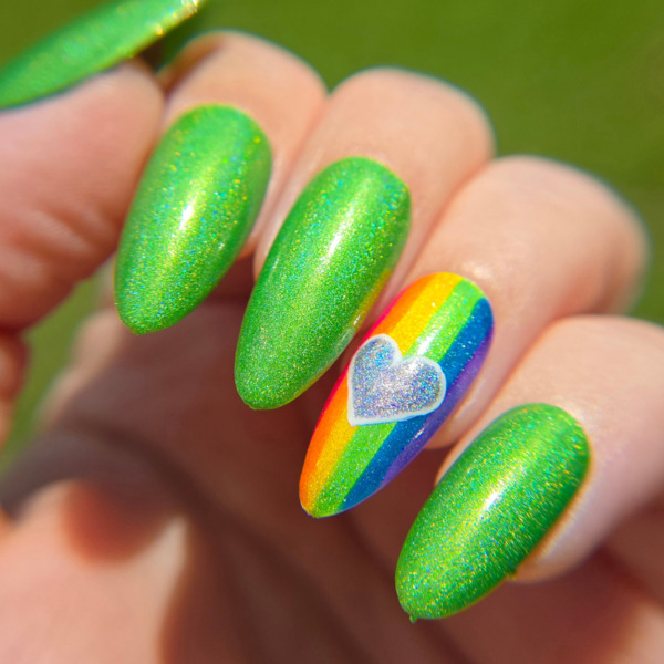 Nail polish swatch / manicure of shade Tyler's Trinkets Fearlessly Me