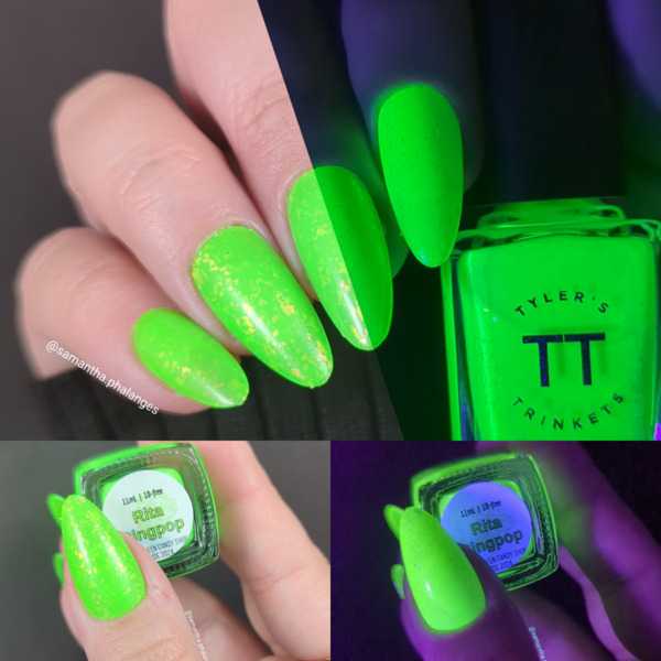 Nail polish swatch / manicure of shade Tyler's Trinkets Rita Ringpop