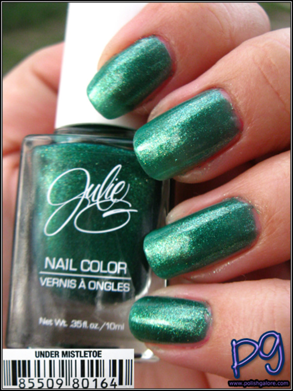 Nail polish swatch / manicure of shade JulieG Under Mistletoe