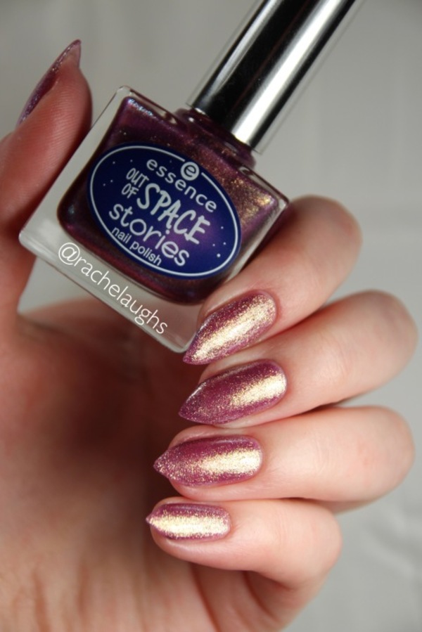 Nail polish swatch / manicure of shade essence Space Glam