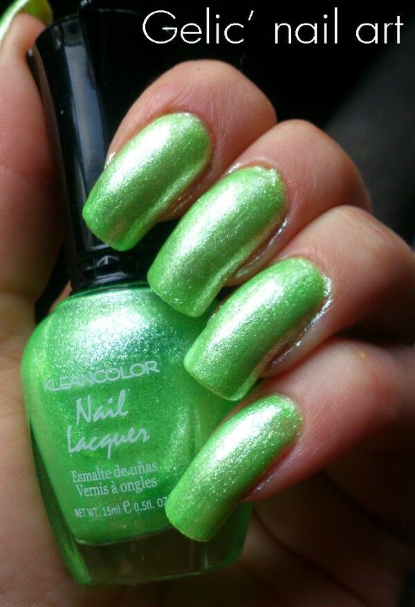Nail polish swatch / manicure of shade Kleancolor Sweet Pea