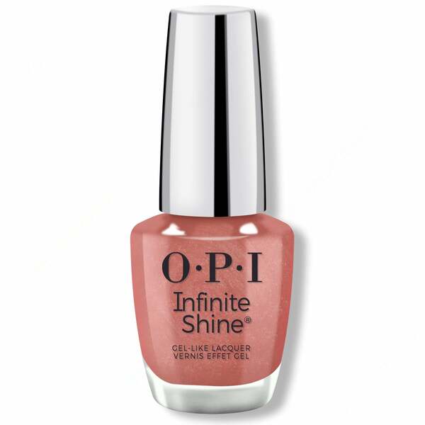 Nail polish swatch / manicure of shade OPI Infinite Shine Knee high stock-blings