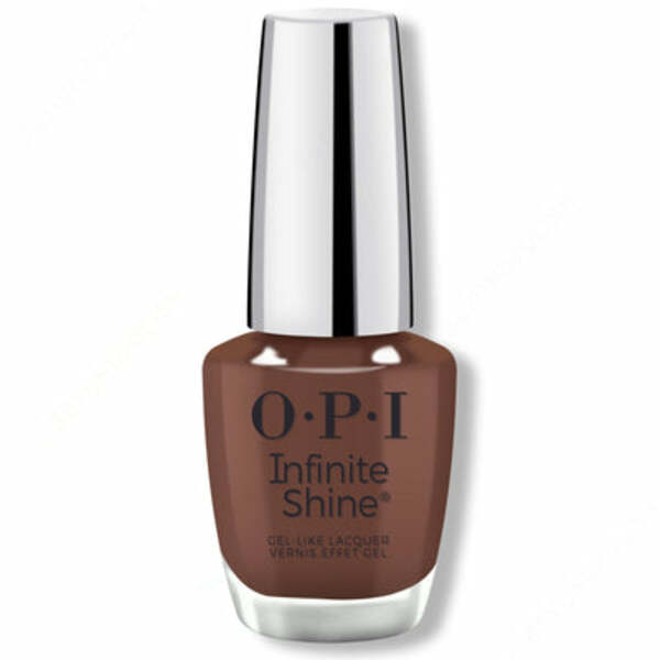 Nail polish swatch / manicure of shade OPI Infinite Shine Lip hot liner