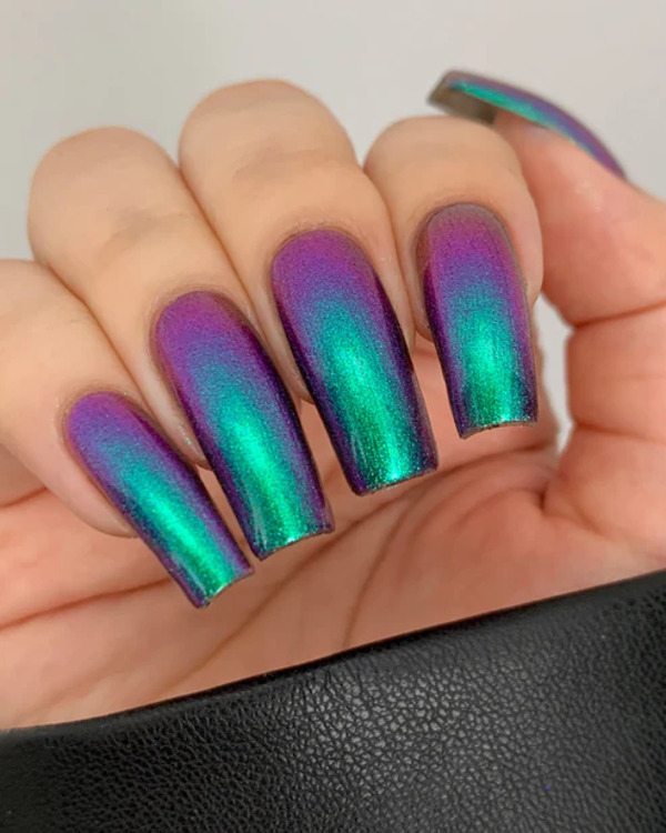 Nail polish swatch / manicure of shade Mooncat Meowtek Industries