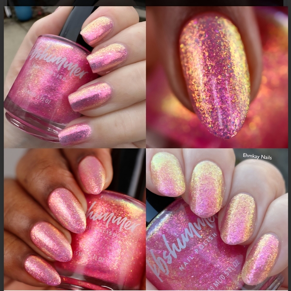 Nail polish swatch / manicure of shade KBShimmer What A Peach