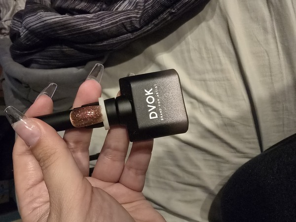 Nail polish swatch / manicure of shade Dvok Dm38
