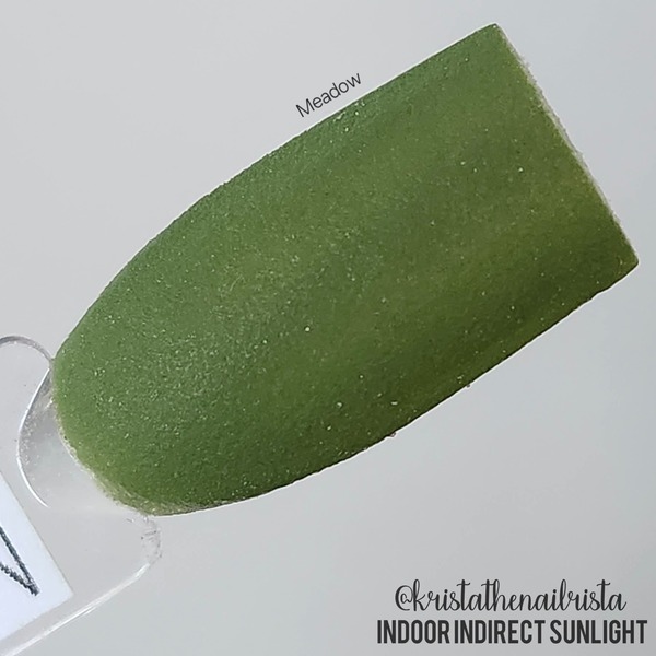 Nail polish swatch / manicure of shade Revel Meadow
