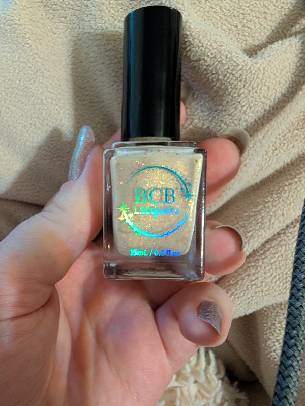 Nail polish swatch / manicure of shade BCB Lacquers Loofa-Way Your Worries