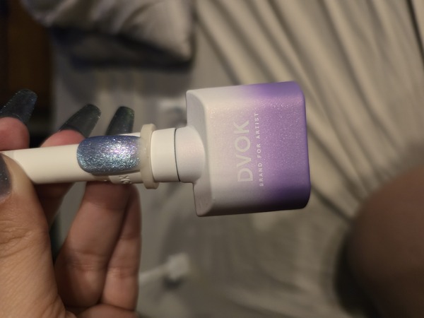 Nail polish swatch / manicure of shade Dvok Iris