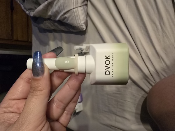 Nail polish swatch / manicure of shade Dvok August ocean