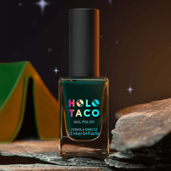 Nail polish swatch / manicure of shade Holo Taco Feral Forest