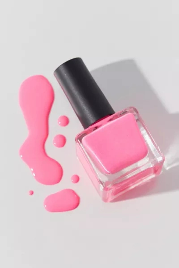 Nail polish swatch / manicure of shade Urban Outfitters Fuego flamingo