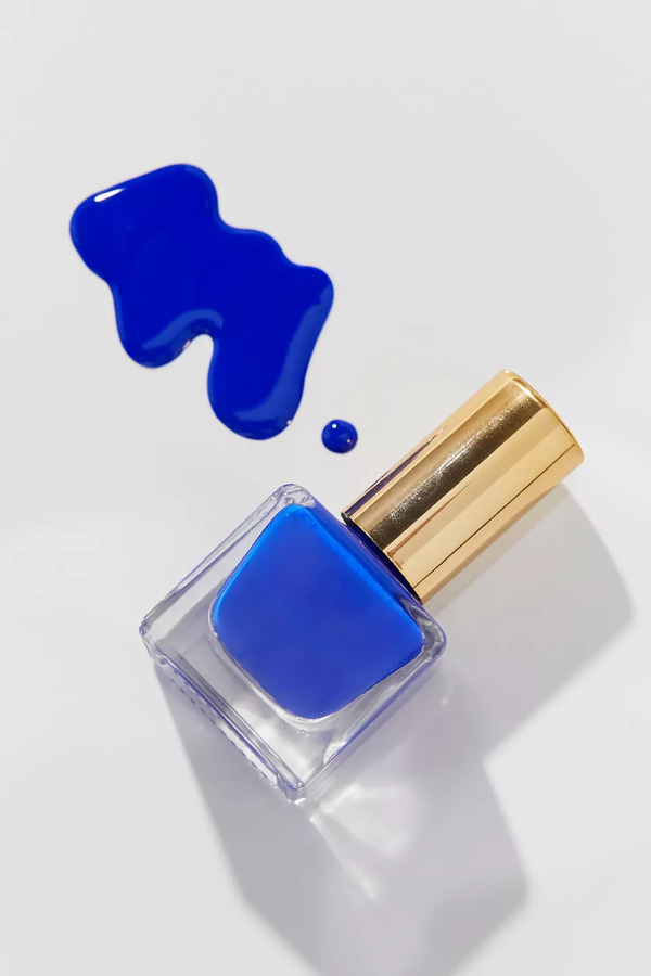 Nail polish swatch / manicure of shade Urban Outfitters Blue lightning