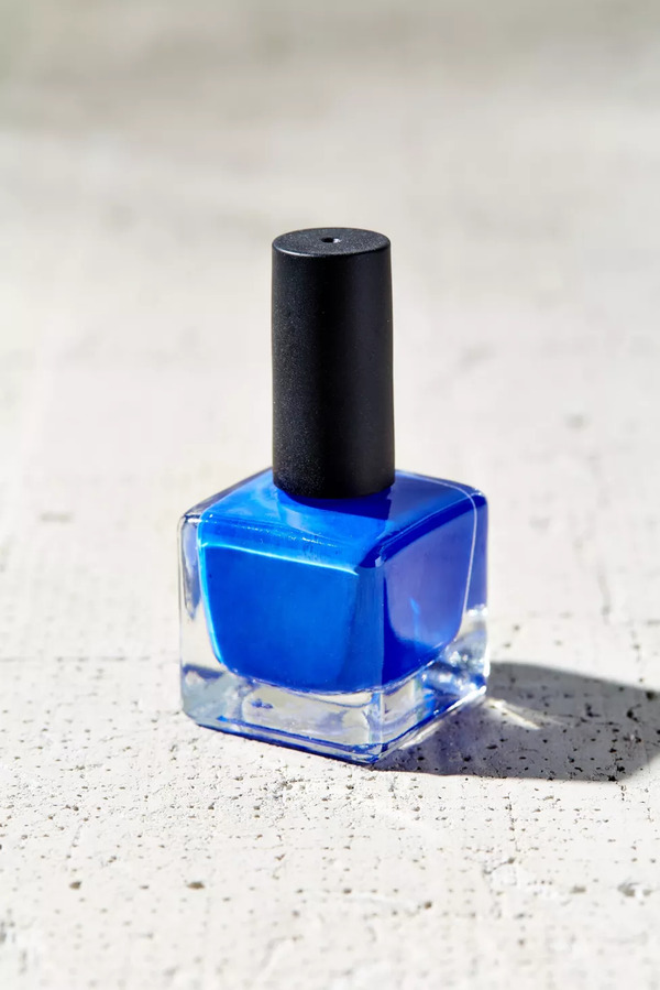 Nail polish swatch / manicure of shade Urban Outfitters Blue velvet